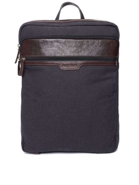 

Hidesign Unisex Navy Solid Backpack, Navy blue