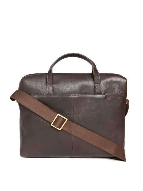 

Hidesign Men Coffee Brown Solid Messenger Bag