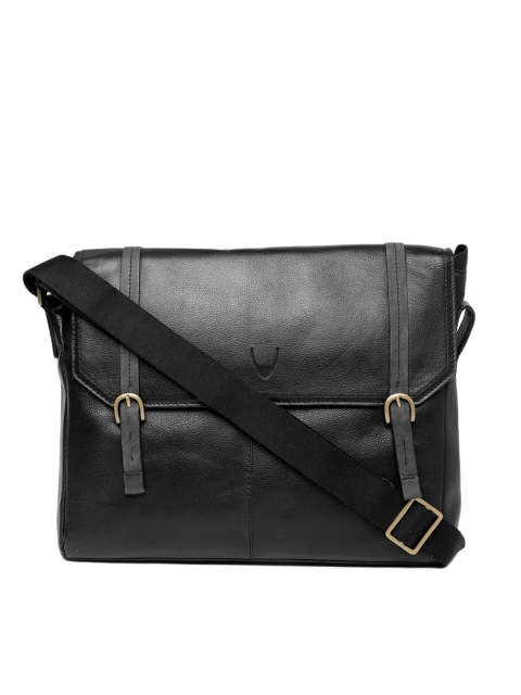 

Hidesign Men Black FLEET STREET3 Solid Messenger Bag