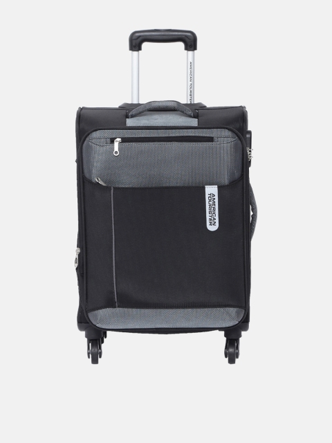 

AMERICAN TOURISTER Black Portugal 79 cms Large Trolley Bag