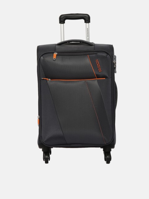 

AMERICAN TOURISTER Grey & Black 68 cms Medium Trolley Bag