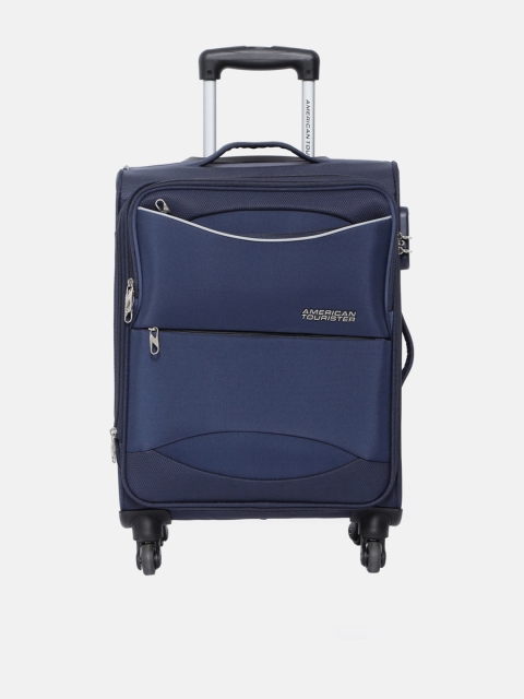 

AMERICAN TOURISTER Blue Brookefield Large Trolley Suitcase, Navy blue