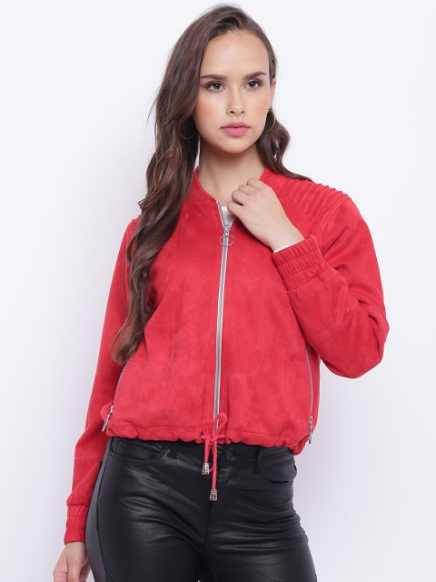 

Texco Women Red Insulator Bomber Jacket