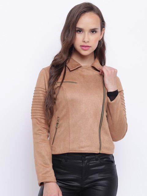 

Texco Women Brown Biker Jacket