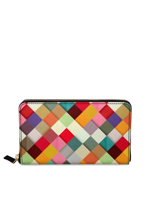 

DailyObjects Multicoloured Printed Zip Around Wallet, Multi