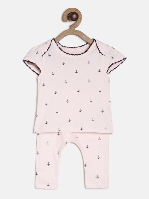 

Babysafe Girls Pink Sustainable Printed T-shirt with Leggings