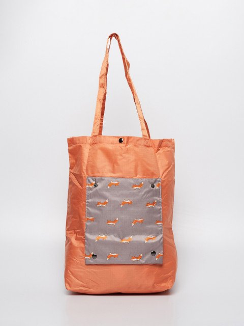 

Ginger by Lifestyle Orange Foldable Solid Tote Bag