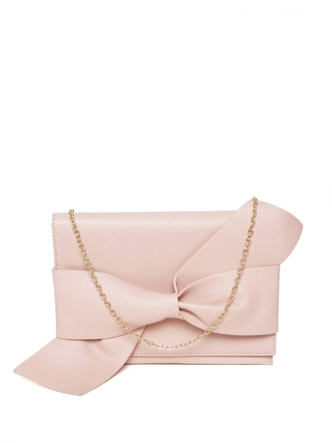 

Accessorize Dusty Pink Solid Bow Detail Purse