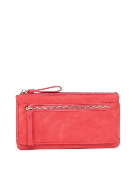 

Accessorize Women Coral Solid Two Fold Wallet
