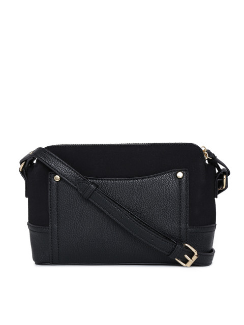 

Accessorize Black Solid Sling Bag