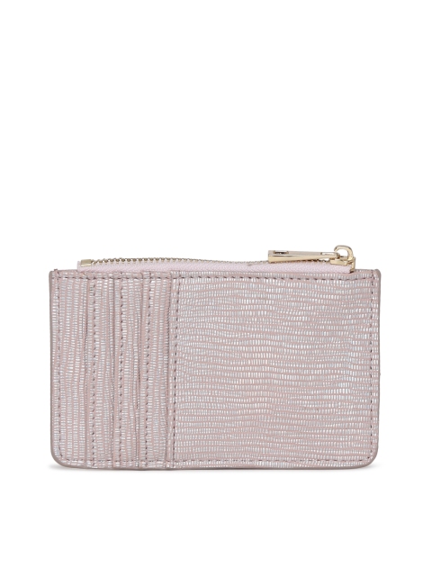 

Accessorize Women Metal-Toned Solid Card Holder, Metallic