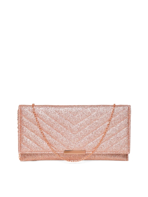 

Accessorize Rose Gold-Tond Shimmer Quilted Clutch