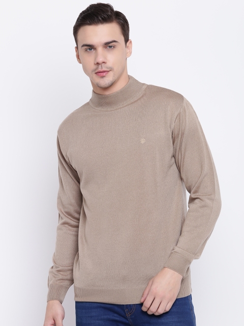 

Pierre Carlo Men Beige Solid Pullover