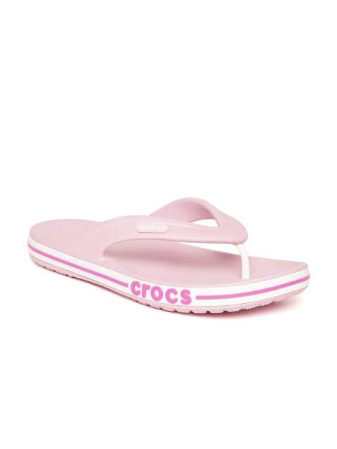 

Crocs Unisex Pink Solid Thong Flip-Flops