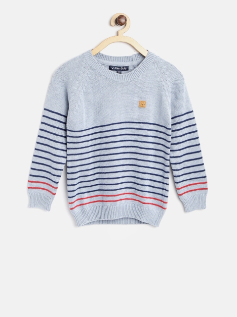 

Allen Solly Junior Boys Blue Striped Pullover