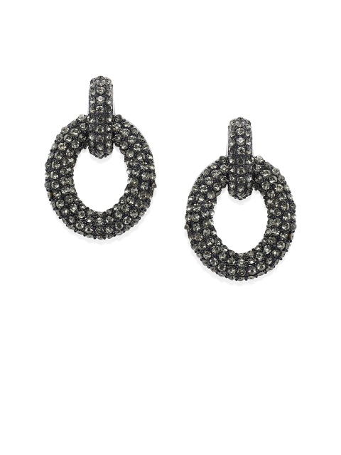 

Pipa Bella Black Circular Drop Earrings