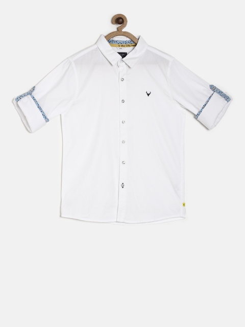 

Allen Solly Junior Boys White Regular Fit Solid Casual Shirt