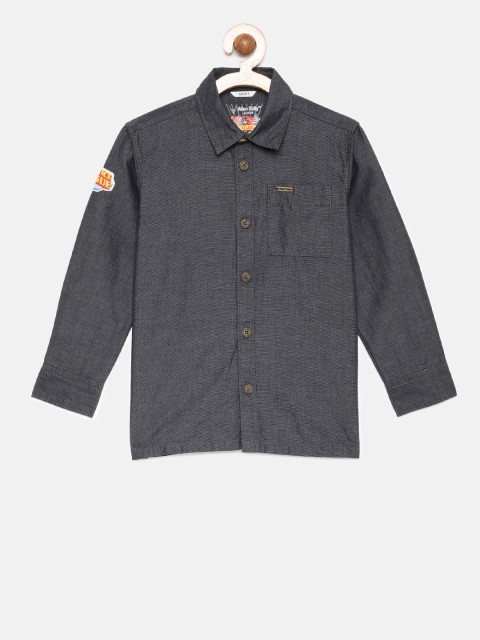 

Allen Solly Junior Boys Black Sport Regular Fit Solid Casual Shirt