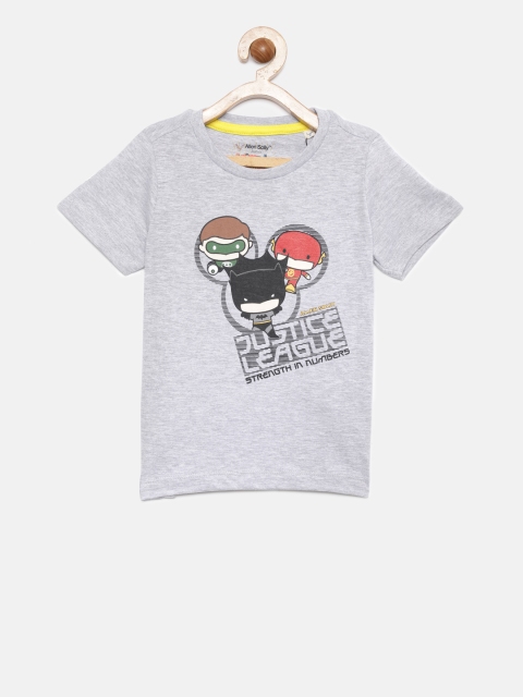 

Allen Solly Junior Boys Grey Printed Round Neck T-shirt