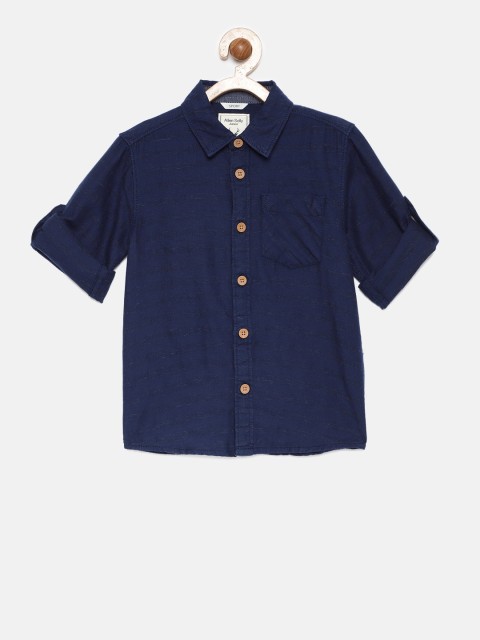 

Allen Solly Junior Boys Blue Regular Fit Printed Casual Shirt