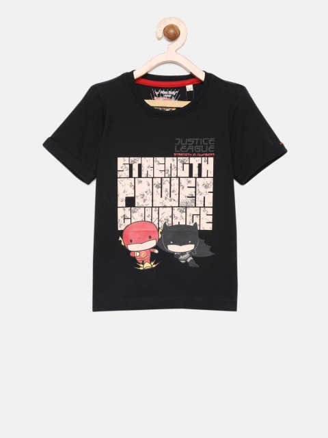 

Allen Solly Junior Boys Black Printed Round Neck T-shirt