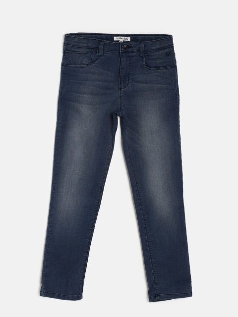 

Allen Solly Junior Boys Blue Regular Fit Mid-Rise Clean Look Jeans