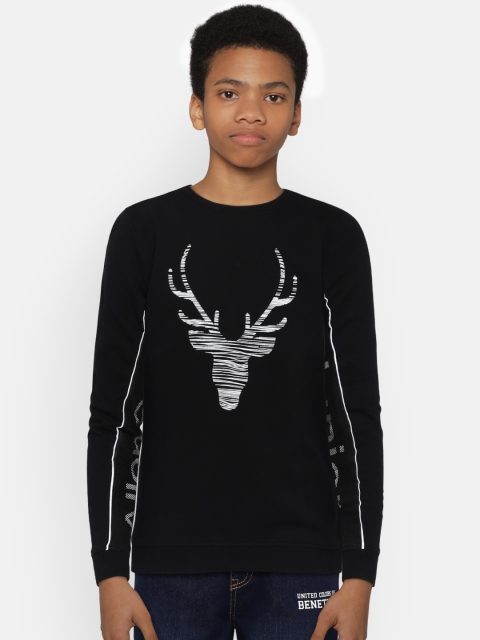 

Allen Solly Junior Boys Black Printed Detail Sweatshirt