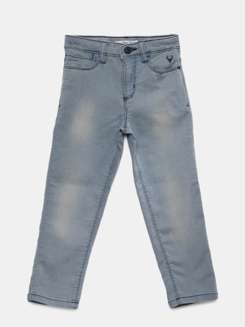

Allen Solly Junior Boys Blue Slim Fit Mid-Rise Clean Look Stretchable Jeans