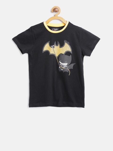 

Allen Solly Junior Boys Black Printed Round Neck T-shirt