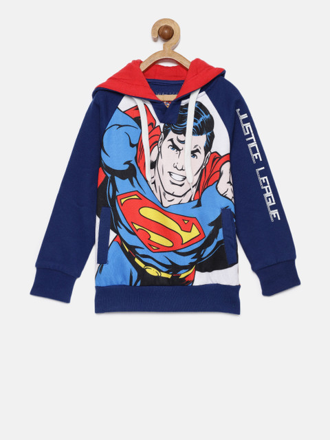 

Allen Solly Junior Boys Blue Printed Hooded Sweatshirt