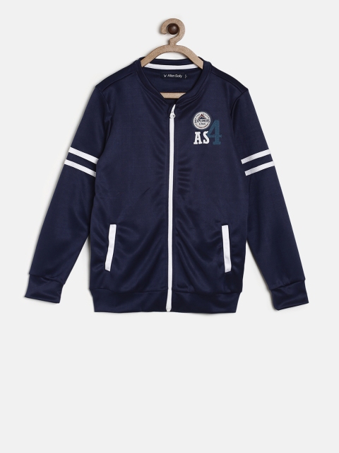 

Allen Solly Junior Boys Navy Blue Solid Sweatshirt