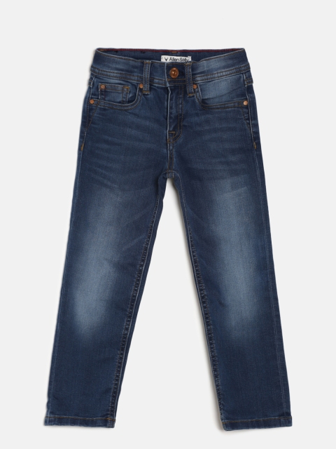 

Allen Solly Junior Boys Blue Regular Fit Mid-Rise Clean Look Jeans