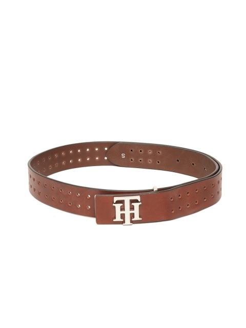 

Tommy Hilfiger Men Brown Textured Leather Belt