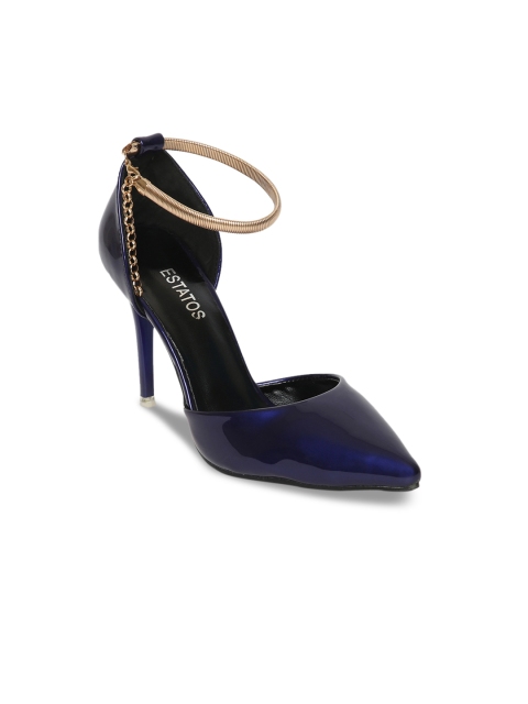 

ESTATOS Women Navy Blue Solid Pumps