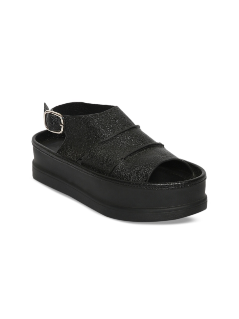 

ESTATOS Women Black Solid Heels