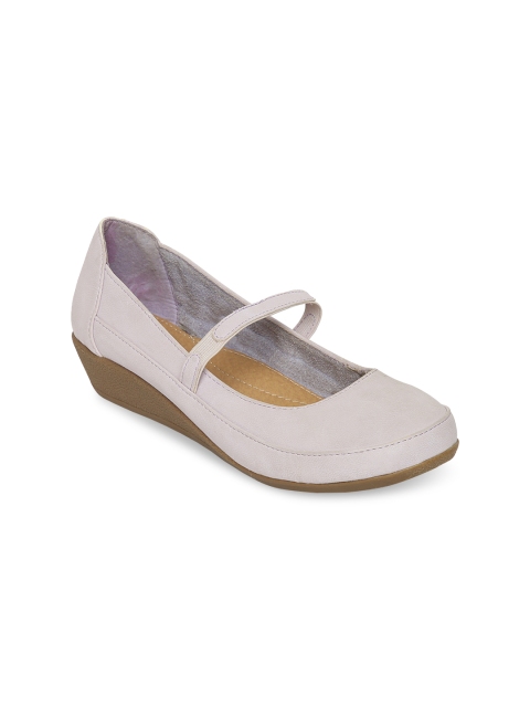 

ESTATOS Women Lavender Solid Synthetic Ballerinas