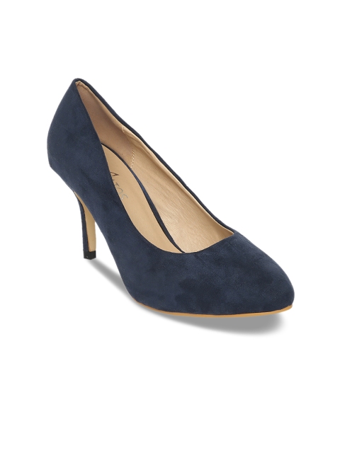 

ESTATOS Women Blue Suede Solid Pumps