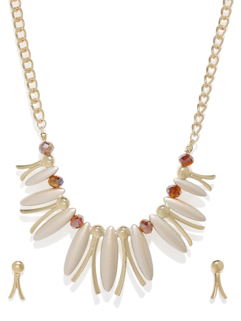 

Spargz Gold-Plated White Enamelled Jewellery Set