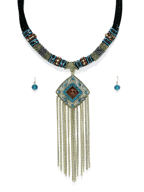 

Spargz Women Silver-Toned Jewellery Set