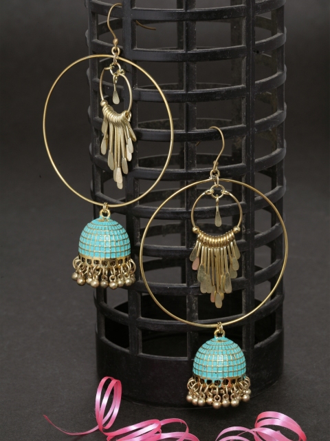 

DIVA WALK Gold-Plated Handcrafted Dome Shaped Jhumkas