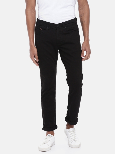 

SPYKAR Men Black Rovers Fit Low-Rise Clean Look Stretchable Jeans