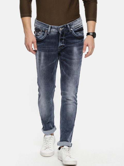 

SPYKAR Men Blue Skinny Fit Low-Rise Clean Look Stretchable Jeans