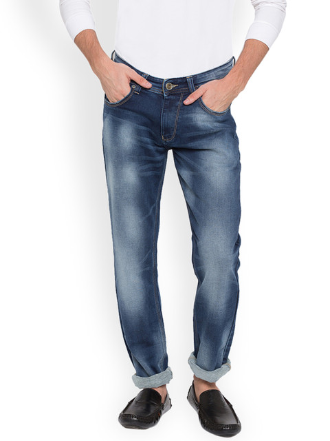 

SPYKAR Men Blue Skinny Fit Low-Rise Clean Look Stretchable Jeans