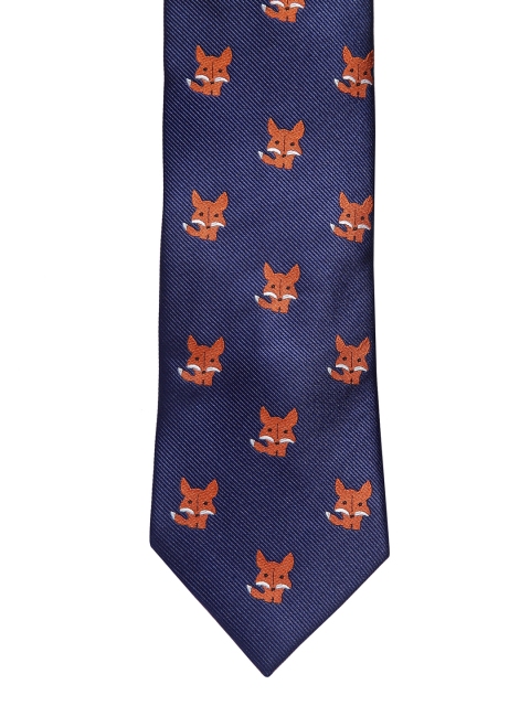 

Alvaro Castagnino Blue & Orange Printed Broad Tie