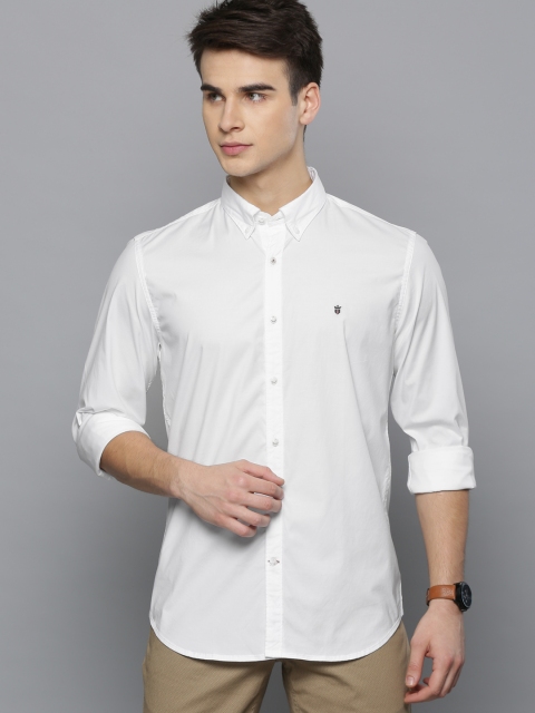 

Louis Philippe Sport Men White Super Slim Fit Solid Casual Shirt