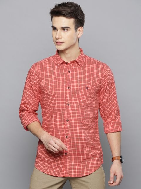 

Louis Philippe Sport Men Red Slim Fit Checked Casual Shirt