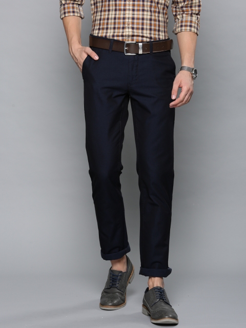 

Louis Philippe Sport Men Navy Blue Slim Fit Solid Regular Trousers