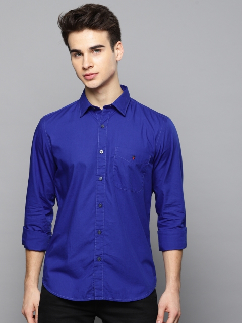 

Louis Philippe Sport Men Blue Slim Fit Solid Casual Shirt