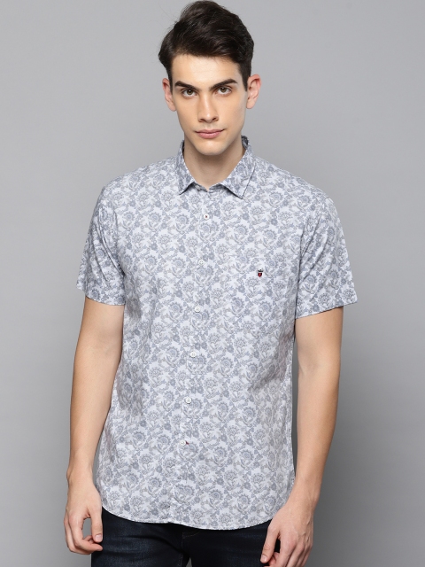 

Louis Philippe Sport Men Blue Slim Fit Printed Casual Shirt