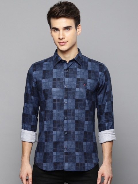 

Louis Philippe Sport Men Navy Blue Slim Fit Printed Casual Shirt